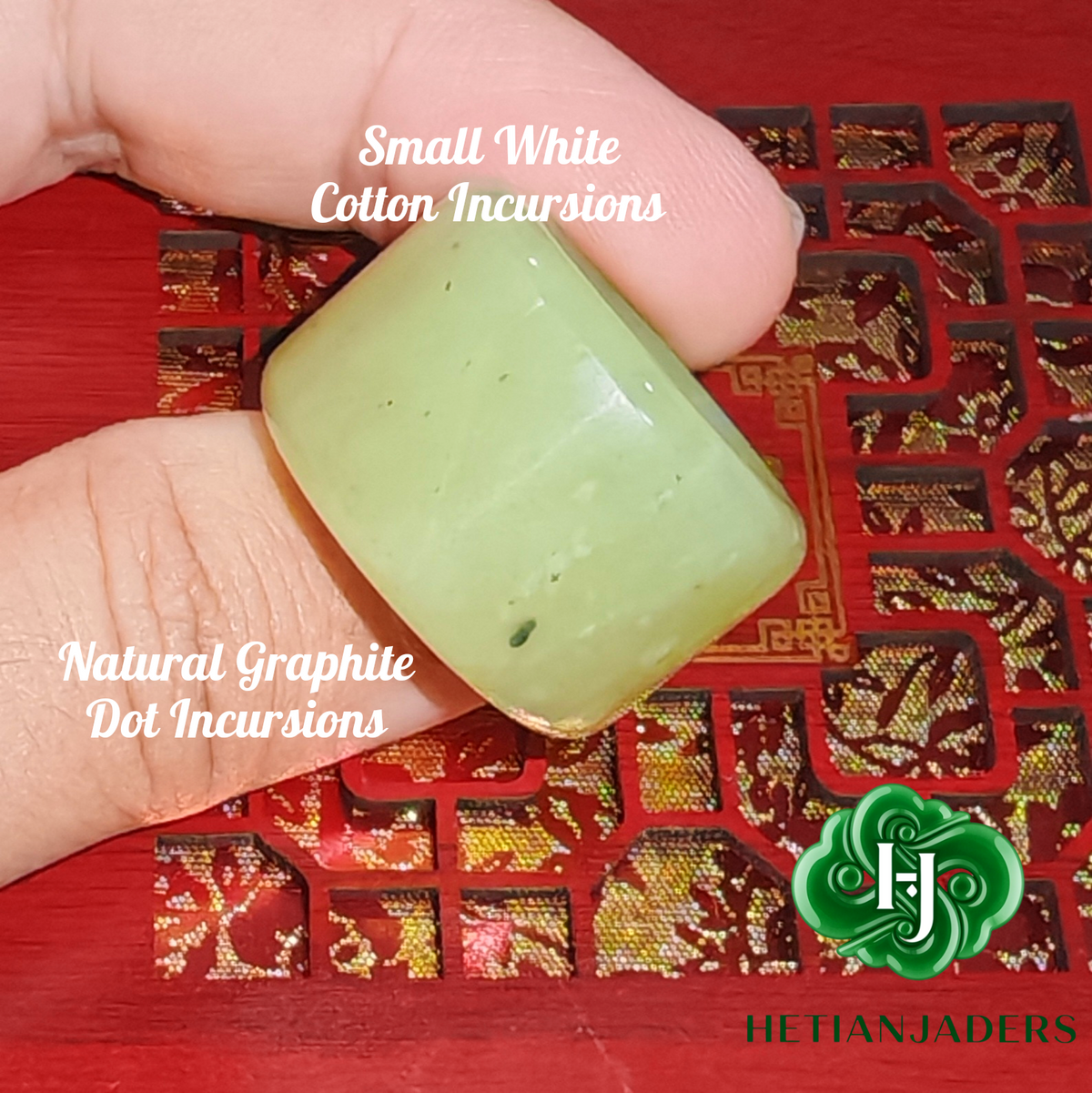 Authentic Hetian Ruoqiang Yellow Jade 21mm Archer's Thumb Ring / 和田玉若羌黄口扳指卡21