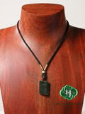 Authentic Hetian Biyu Jade Seed Pendant / 和田玉碧玉籽无事牌吊坠